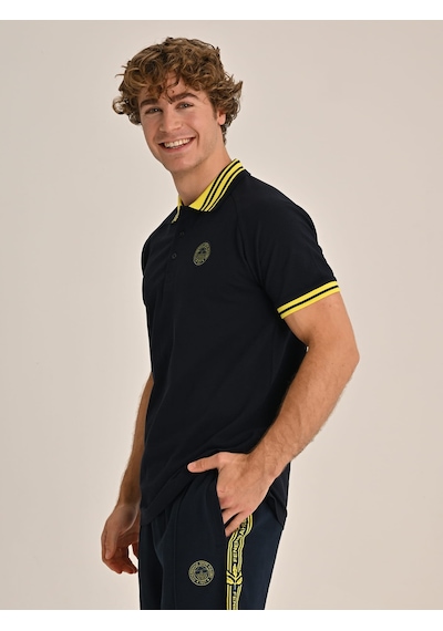 Fenerbahçe Erkek Trıbun Tek Renk Logolu Polo Fb Laci Yeni