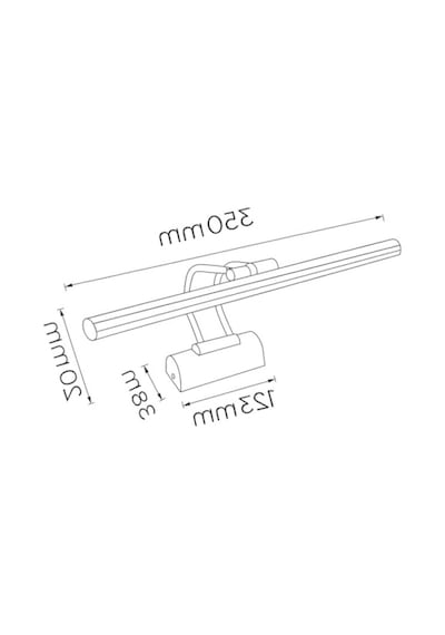 6w Krom Kasa Led Duvar Aplik 3200k Gün Işığı Açık Gri