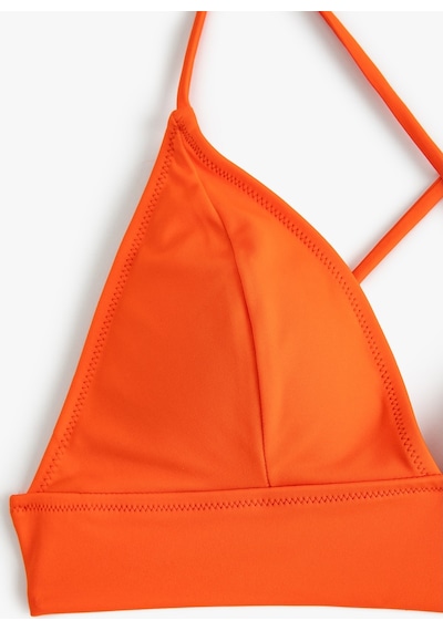 Koton Üçgen Bikini Üstü Basic Turuncu 4sak10077mm Turuncu