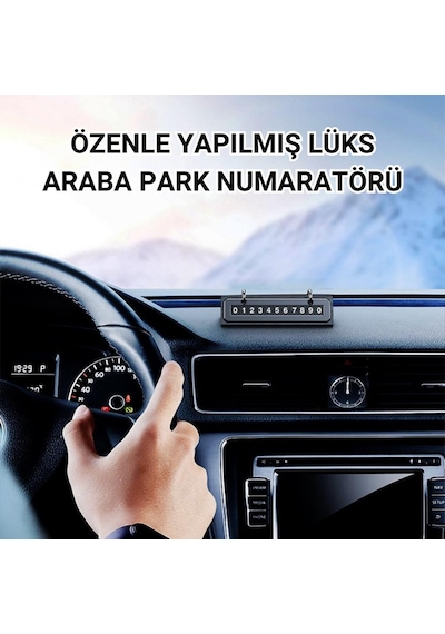 Coofbe Premıum Gizlenebilir Araç Park Telefon Numaratörü Geçici Park Numaratör Plakalık Araç Geçici Park İçin Telefon Numaratörü 1 Adet