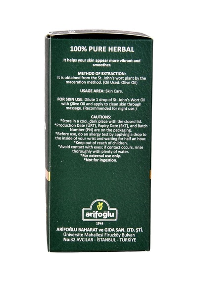 Sarı Kantaron Yağı 30ml%100 Saf Yağ Arlab Pure St John's Wort Oil 30ml Diğer