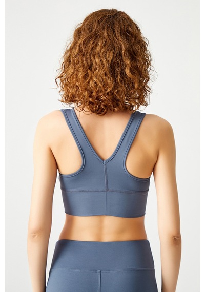 Los Ojos Antrasit Hafif Destekli Kaplı Önü Büzgülü Crop Top Büstiyer Low Scoop Antrasit Los Ojos Antrasit Hafif Destekli Kaplı Önü Büzgülü Crop Top Büstiyer Low Scoop Antrasit