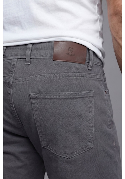 Bisse Gri Gabardin Pamuklu 5 Cepli Spor Pantolon Pns24k24004 D55