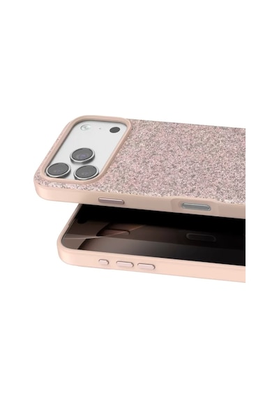 Onegif Apple İphone 17 Pro Bright Simli Kapak - Pembe