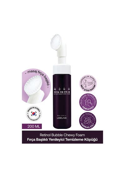 Lebelage Temizleme Aparatlı Retinol Temizleme Köpüğü Lebelage Retinol Bubble Chewy Foam