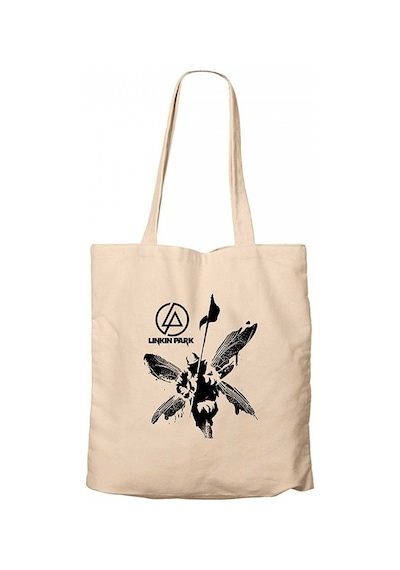 Linkin Park Butterfly Krem Kanvas Bez Çanta Krem