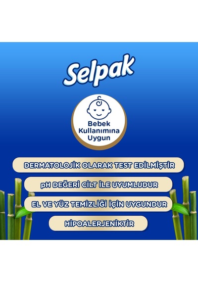 Organik Bambu Ve Pamuk Islak Mendil 1x50 1000'li Set