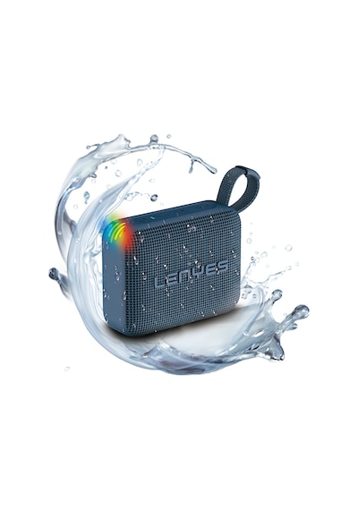 Lenyes S216 Su Geçirmez Özellikli Rgb Işıklı Askılı Mini Bluetooth Speaker Hoparlör V5.3 Mavi