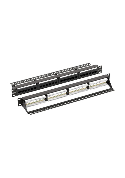 Ager Ac-611-24e 8p8c,lsa,altın Kontak 24 Port Cat6 Dolu 1u Zırhsız Patch Panel