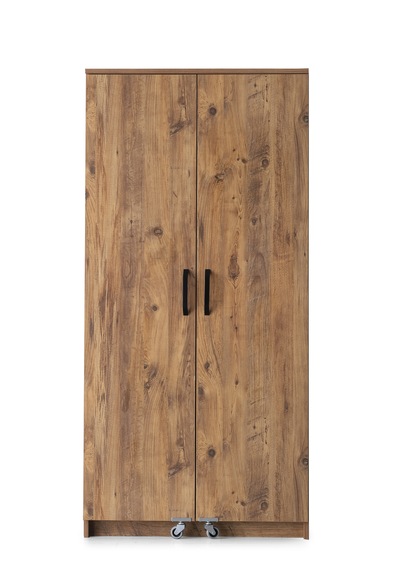 Sefa Home Tekerlekli 2 Kapılı Kiler Dolabı Ceviz