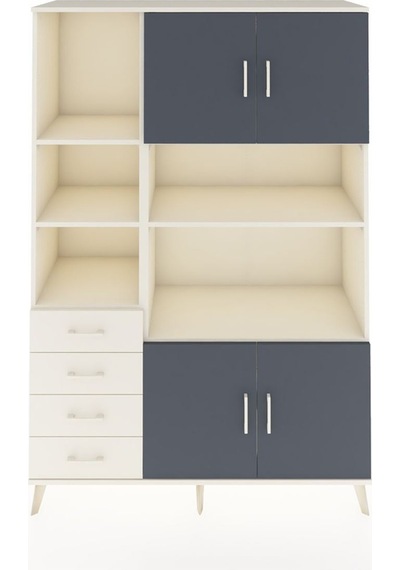 Hyperion Dolap 8 Raflı 4 Çekmeceli 4 Kapaklı 132x44x195 Aytaşı-antrasit/aytaşı Antrasıt/aytası - Aytası Hyperion Dolap 8 Raflı 4 Çekmeceli 4 Kapaklı 132x44x195 Aytaşı-antrasit/aytaşı Antrasıt/aytası - Aytası
