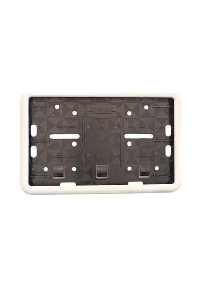 Northcity Çerçeveli Motor Plakalık Plaka Altlığı Beyaz 17x26 Cm