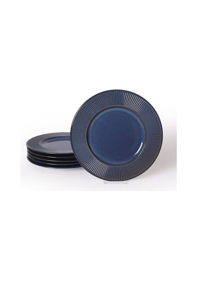 Keramika Lapis Myra Servis Tabağı 27 Cm 6 Adet Q08 Lacivert