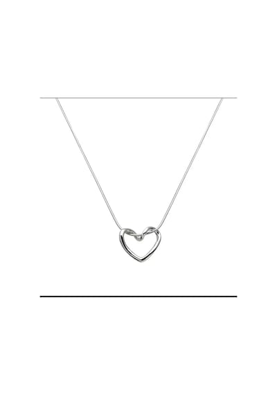 Kadın Çelik Kararmaz Love Bombing Kolye 45cm Kadın Kolye Gümüş