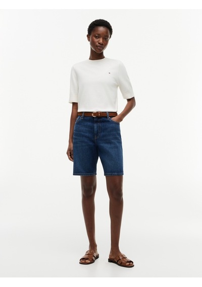 Tommy Hilfiger Cotton Jersey Fıne C-nk Ss Swt Kadın Sarı Kazak - Ww0ww49705