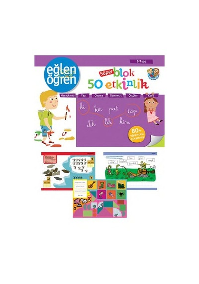 Eğlen Öğren 6-7 yaş Süper Blok 50 Etkinlik- Dstil Tasarım