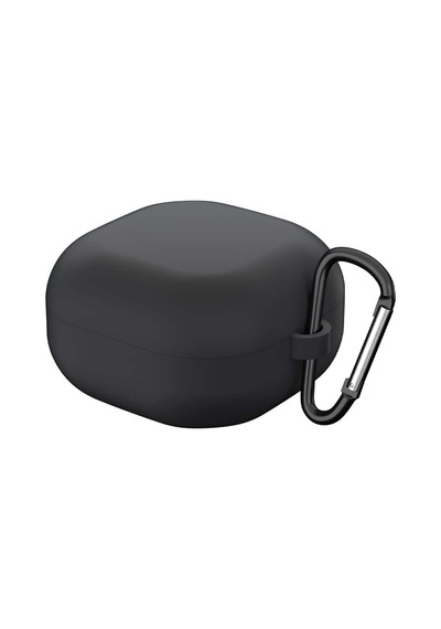 Caseonn Samsung Galaxy Buds 4 Pro Kılıf V2 Askı Aparatlı Mat Silikon Siyah