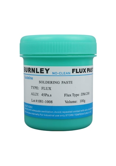 Burnley Dm-200 45pa.s Viskoziteli 100 Gram Krem Flux Lehim Pastası