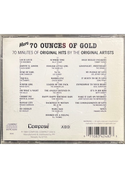 Müzik Cd Sidir - Plak Değildir Cd More 70 Ounces Of Gold Cd