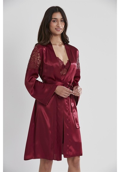Pierre Cardin 6955 Kadın Saten Dantelli 6'lı Takım-bordo Bordo