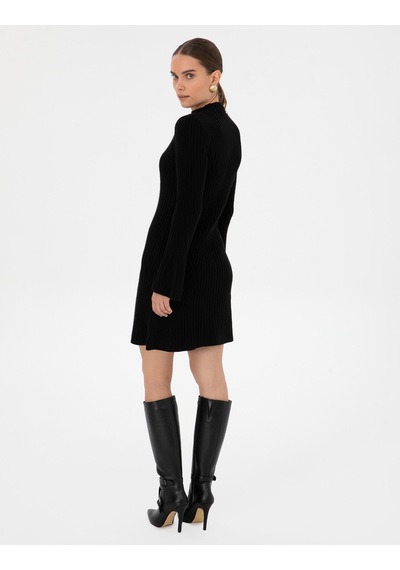Pierre Cardin Kadın Siyah Elbise Triko 50316339-vr046 Siyah