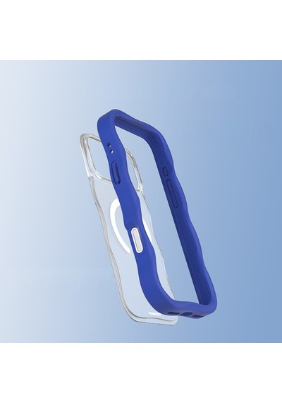 Apple Uyumlu iPhone 17 Pro Max  Kılıf M-safe Şarj Özellikli Youngkit Wave Matte Serisi Kapak Lacivert Lacivert