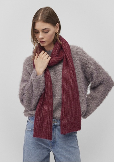 Mavi - Bordo Atkı 1912808-30214 Bordo