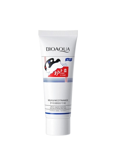 Bioaqua Süt ve Nicotinamide Leke Karşıtı Aydınlatıcı El Kremi 40 ﻿﻿G