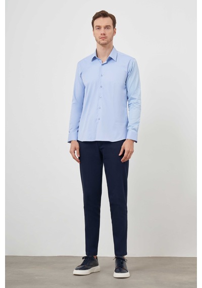 Morven Erkek A. Mavi Pamuk Düz Desen İtalyan Yaka Slim Fit Gömlek 24mc004091311 A. Mavi Morven Erkek A. Mavi Pamuk Düz Desen İtalyan Yaka Slim Fit Gömlek 24mc004091311 A. Mavi