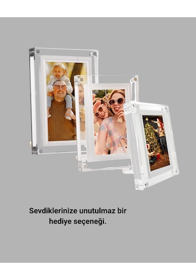 Geniş Görüş Açılı 7 İnç Ips Dijital Çerçeve Gerçekçi Renkler Ve Netlik