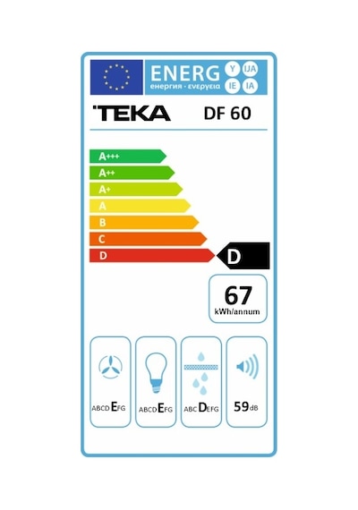Teka DF 60 Piramit Davlumbaz 60 CM