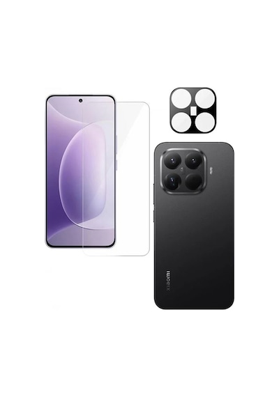 Adige Xiaomi 17t Pro Ekran Koruyucu Nano Cam + Kamera Lens Koruyucu Lms Siyah