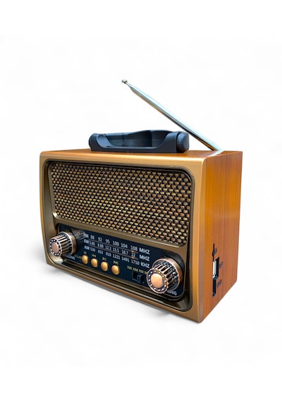 Rt-675 Nostaljik Solar Panelli Radyo 3 Bant Trend Nostalji Radyo