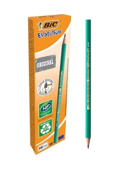 Evolution 650 Hb Kurşun Kalem, 12'li Kutu, Kıymık Oluşturmaz, Çiğnemeye Karşı Dayanıklı, Kolay Açılır Çok Renkli