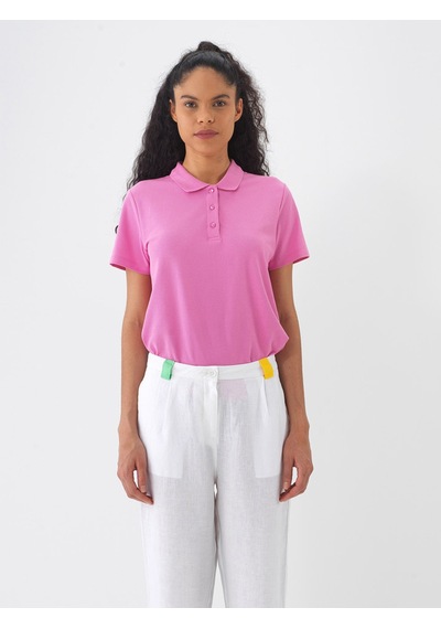 Xint Pembe Pamuk Dokulu Regular Fit Tişört 602334