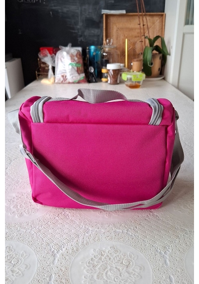 Termoslu Okul Beslenme Çantası Fuşya/koyu Pembe Termal Lunch Box Çocuk Yetişkin Fuşya