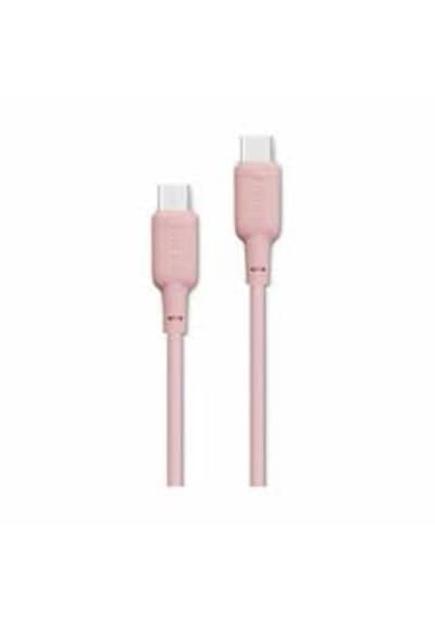 Philips Dlc6541cp/00 60w Usb-c To Usb-c Şarj Kablosu 1 Metre Pembe 1.2 M