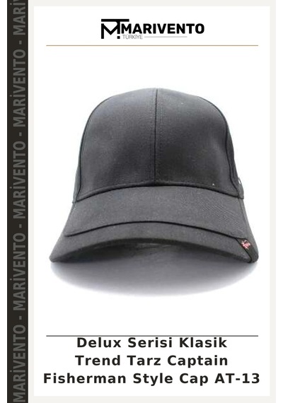 Marivento Delux Serisi Klasik Trend Tarz Captain Fisherman Style Cap At-13 Çok Renkli