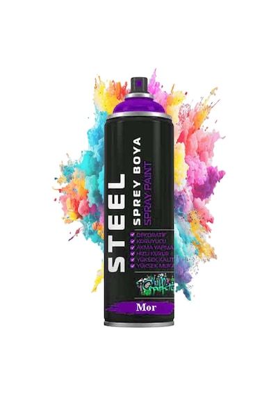 Sprey Boya 200 Ml 1 Adet Hızlı Kuruyan Renkli Profesyonel Ahşap Plastik Demir Metal Cam Porselen Duvar Sprey Boya Mor Sprey Boya 200 Ml 1 Adet Hızlı Kuruyan Renkli Profesyonel Ahşap Plastik Demir Metal Cam Porselen Duvar Sprey Boya Mor
