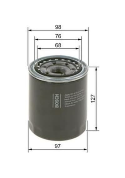 Toyota Land Cruiser Prado 3.0d4d 2002-2010 Bosch Yağ Filtresi 09864b7050 1kd