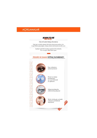 Missha Mad Melting Lip&Eye Makeup Remover Pads Dudak & Göz Makyajı Temizleme Pedi 10 Adet