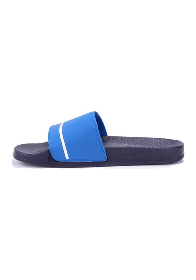 Fly Soft S263050 Mavi Beyaz Günlük Ortopedik Erkek Spor Terlik Mavi