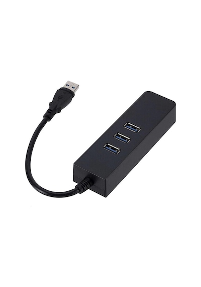 Usb 3.0 To 3 Port Usb 3.0 Çoklayıcı Ethernet Rj45 Gigabit Hub