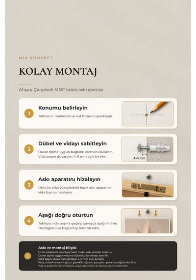 Beyaz Ahşap Çerçeveli Ivory Bloom 3'lü Mdf Tablo Seti Krem Çiçek Pampas Duvar Dekoru Renk: Beyaz