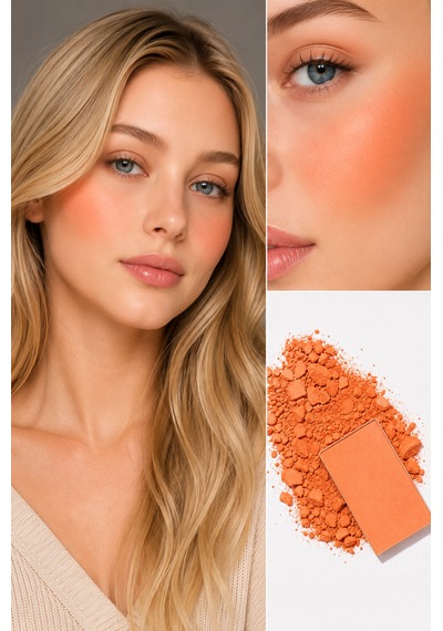 Yedek Talc Free Toz Allik Golden Brick 04 Işıltılı Vegan E Vitamini / My Joy Fill Powder Blush Refill Turuncu