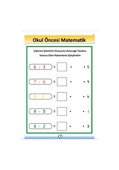 Yaz Sil Okul Öncesi Haydi Matematik Öğrenelim Kitabı