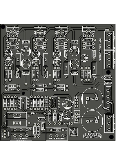 2.1 Kanal Stereo Amfi Devresi Tda2030 Ve Tda2050