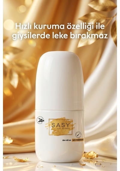 Sasy Antiperspirant Deo Doğal Içerikli Kadın Roll On 50 Ml