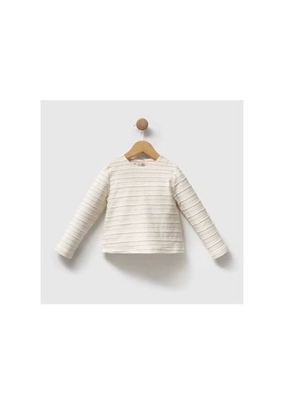 Ministok Ivory Elegance Kız Çocuk 3'lü Tüvit Takım Bluz, Ceket Ve Etek Ekru