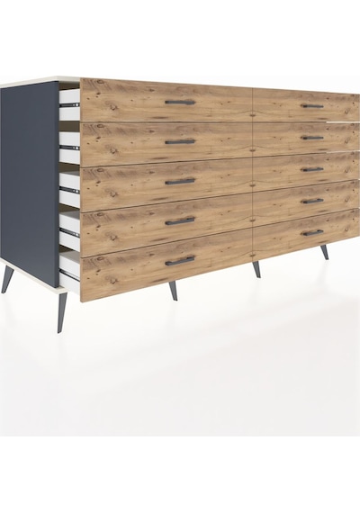 Kronos Konsol 10 Çekmeceli 176x59x99 Antrasit-aytaşı/çam Antrasit-aytaşı/çam Kronos Konsol 10 Çekmeceli 176x59x99 Antrasit-aytaşı/çam Antrasit-aytaşı/çam
